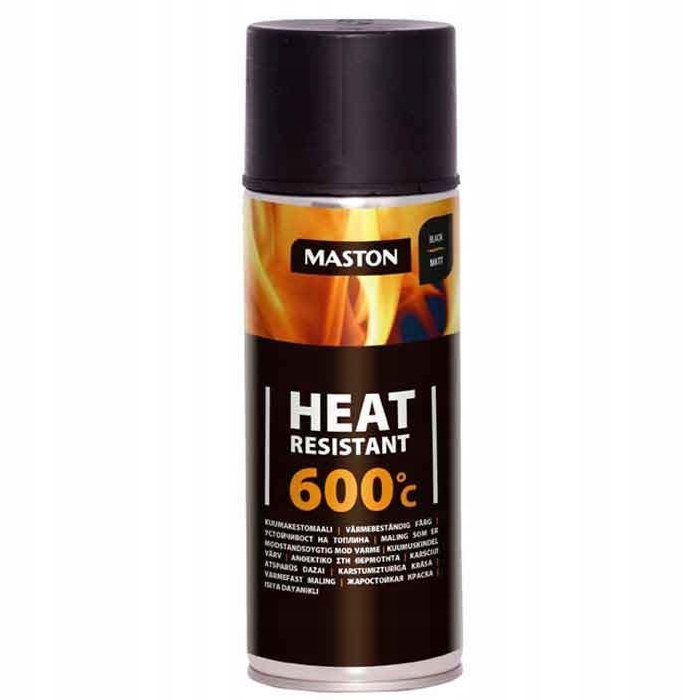 

Lakier żaroodporny do 600 st. C Czarny Mat 400ml
