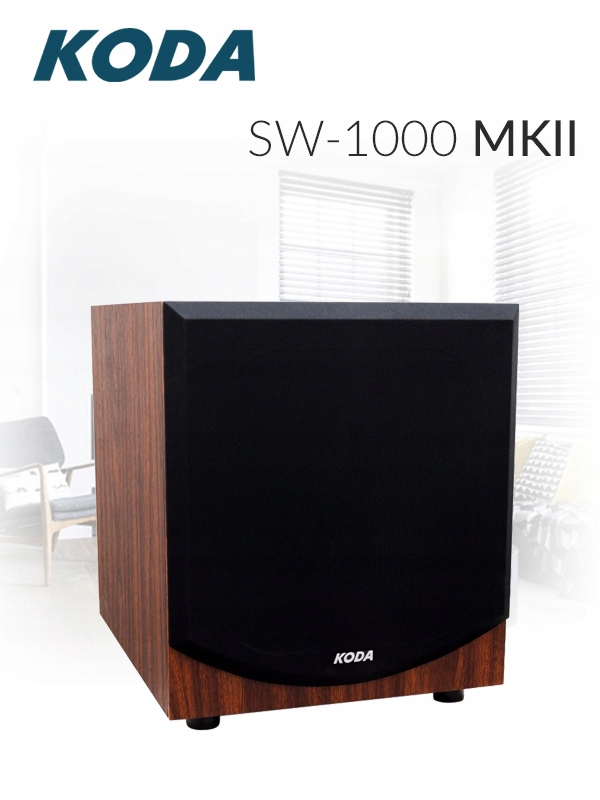 KODA SW-1000 MK II SUBWOOFER AKTYWNY ORZECH 100W Model SW-1000 MKII