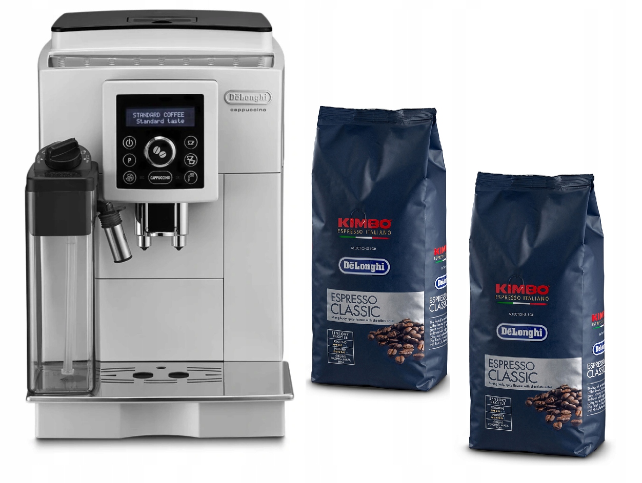 

Ekspres ciśnieniowy DeLonghi Ecam 23.460W+2kg kawy