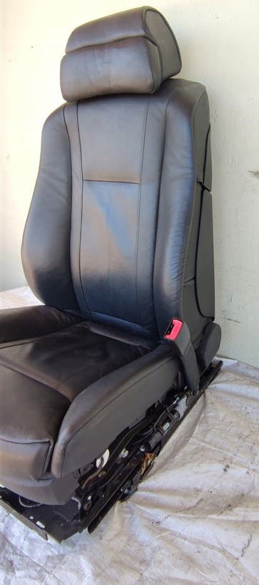 кресло передний левый кожа BMW 7 E65 РЕСТАЙЛИНГ черный