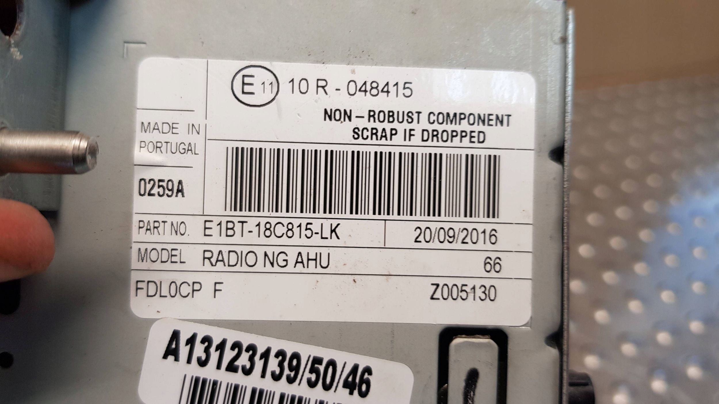 RADIO Navigation E1BT-18C815-LK FORD C-MAX MK2 LIFT 15