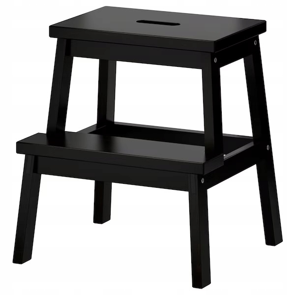 Ikea Bekvam stolička se schodem 50 cm, černá