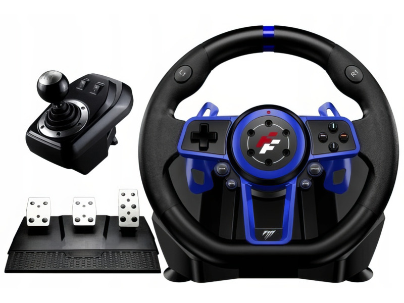 Kierownica Gamingowa FLASHFIRE F111 6 Biegów 270°/900° PC PS5 PS4 Switch