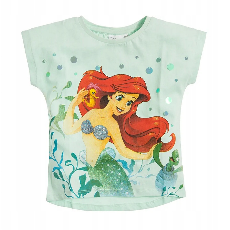 

Cool Club T-shirt dziewczęcy miętowy Arielka r 122
