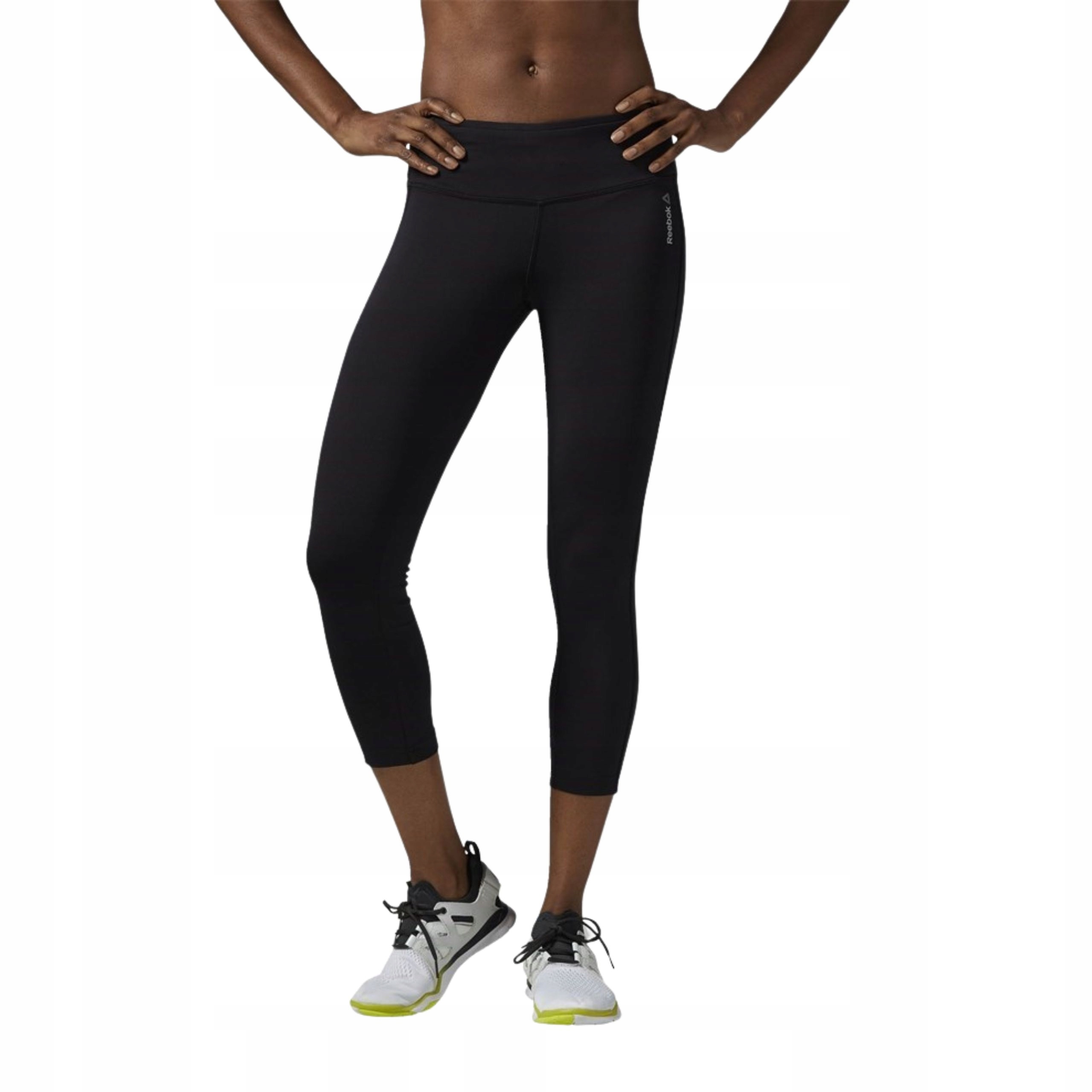 Damskie legginsy treningowe Reebok 3/4 Workout Power 34 Cap Lr Xxs
