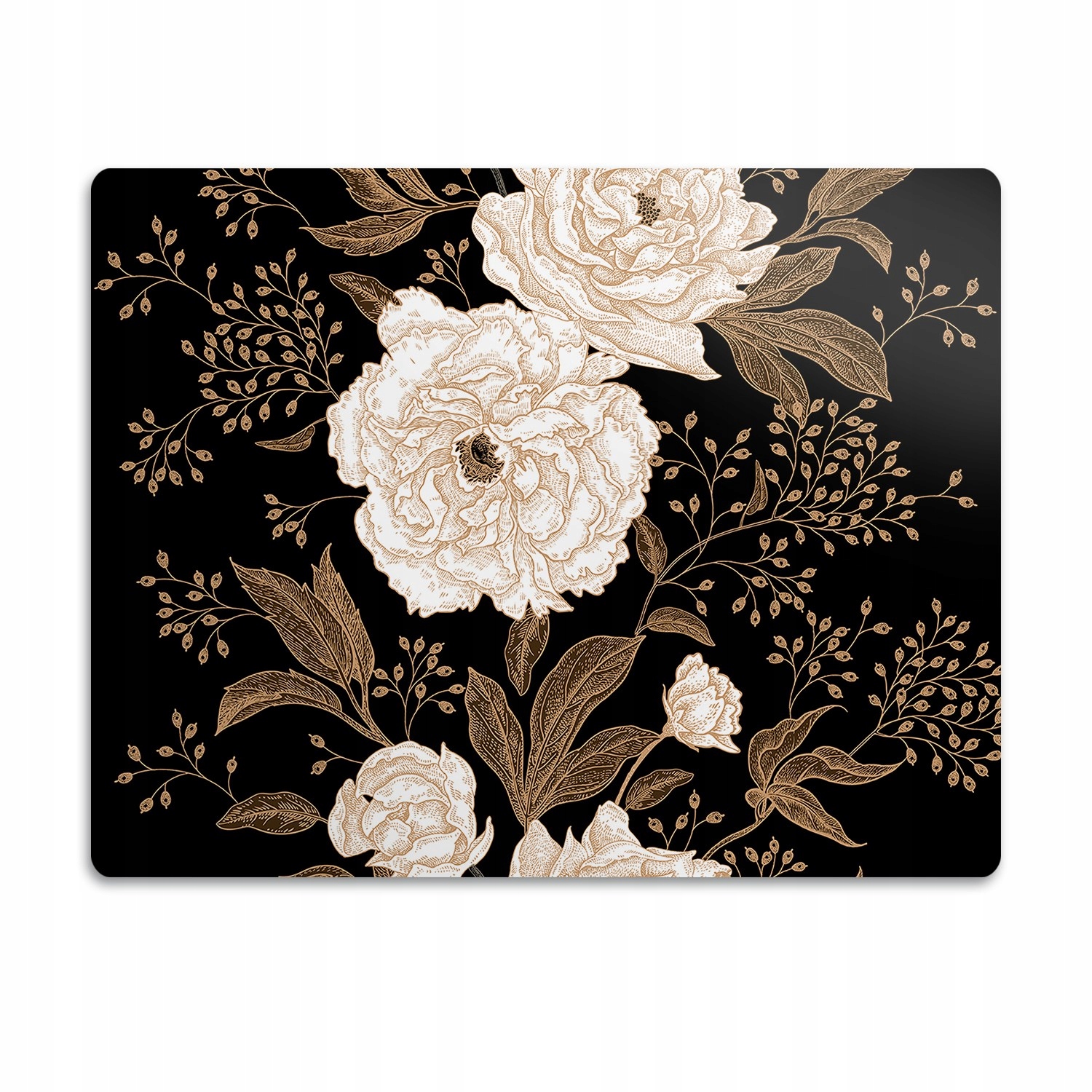 Levně Pro psa ochranná podložka pod misku Retro růže 90x60cm