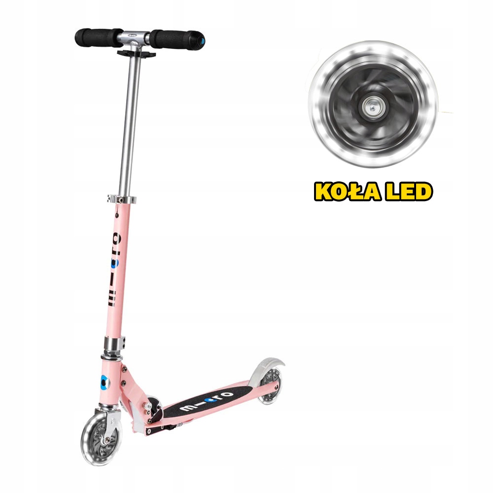 Hulajnoga Micro Sprite Led Neon Rose SA0235