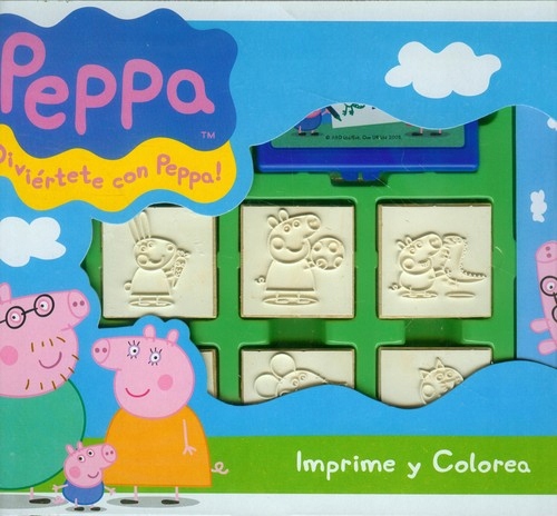 

Pieczątki w walizce Świnka Peppa