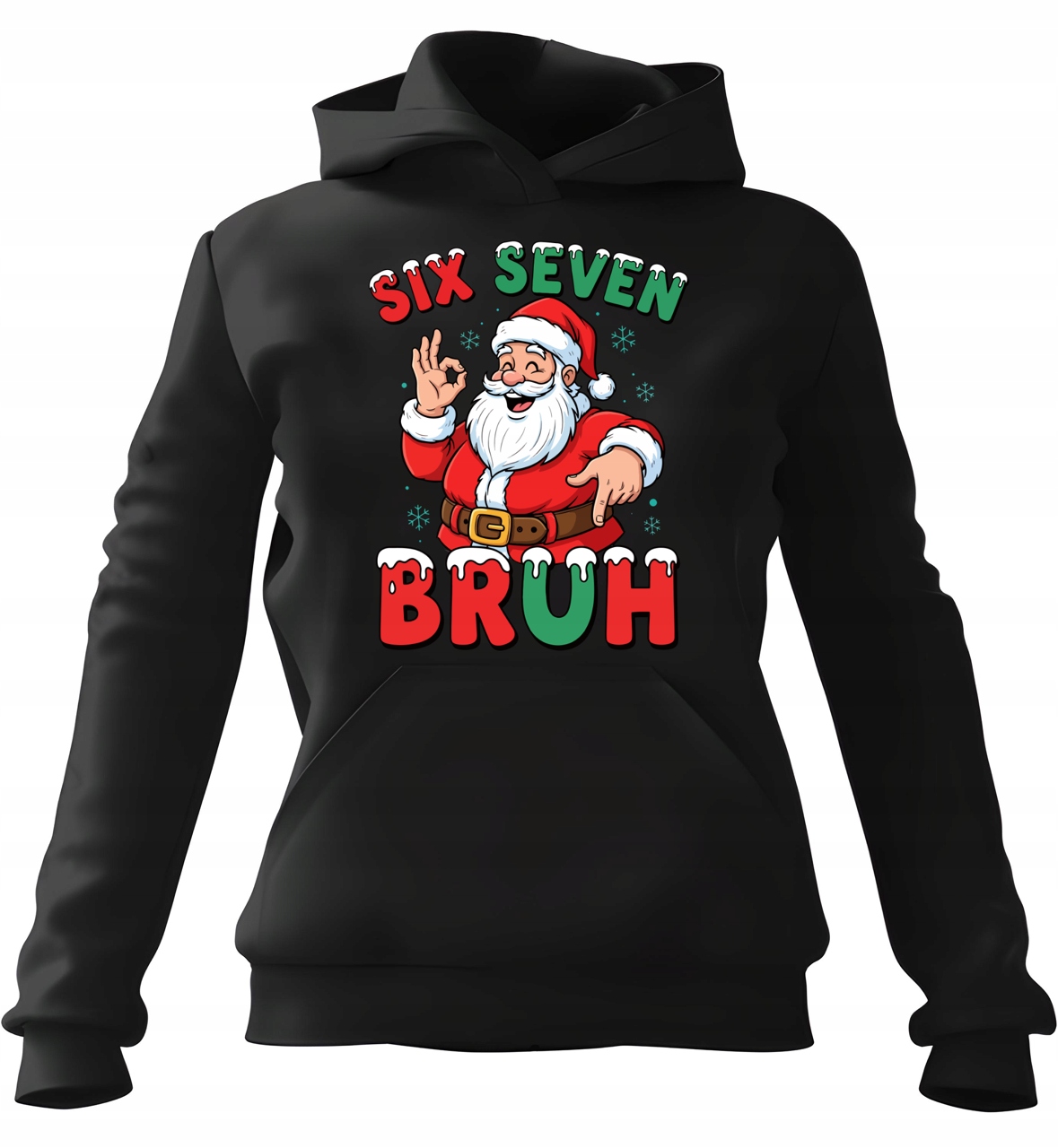 pánská mikina s kapucí Six Seven Bruh Santa 2XL Dárek 67 Six Seven Niego