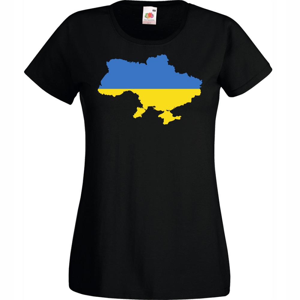 

Koszulka Ukraina Ukraine flaga L czarna