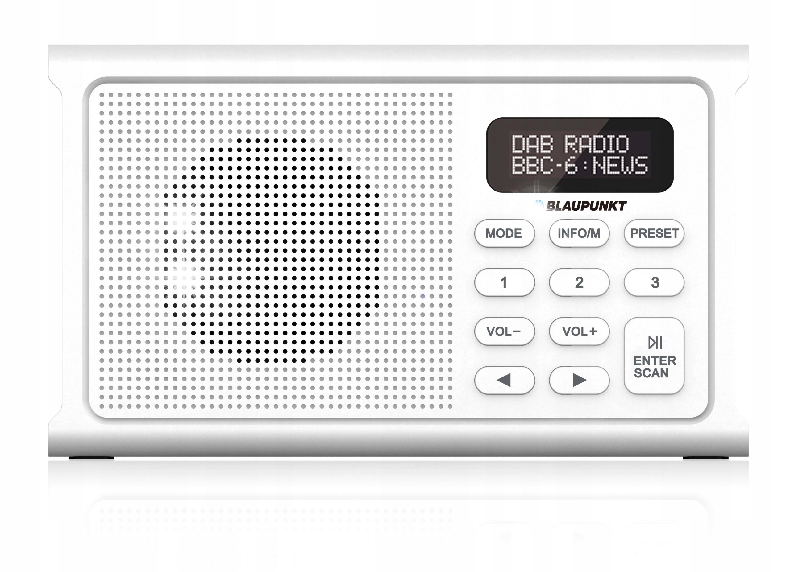 Přenosné Rádio Blaupunkt Dab+ Fm Akumulátorové Síťové Bluetooth DR3WH