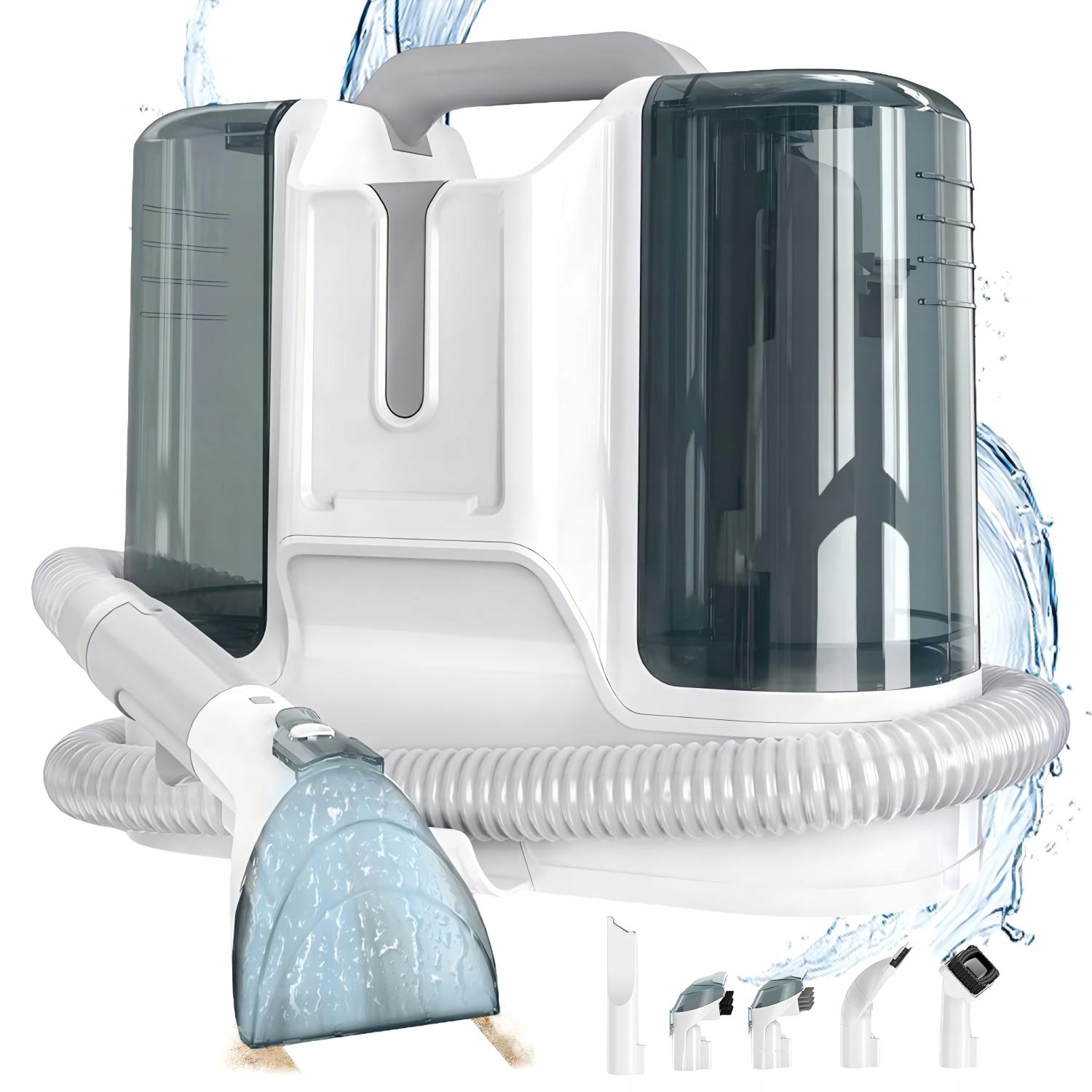 Vysavač Na Koberce Pohovka Postel Dvojitá Nádrž Na Vodu 6 Hlav Bílá