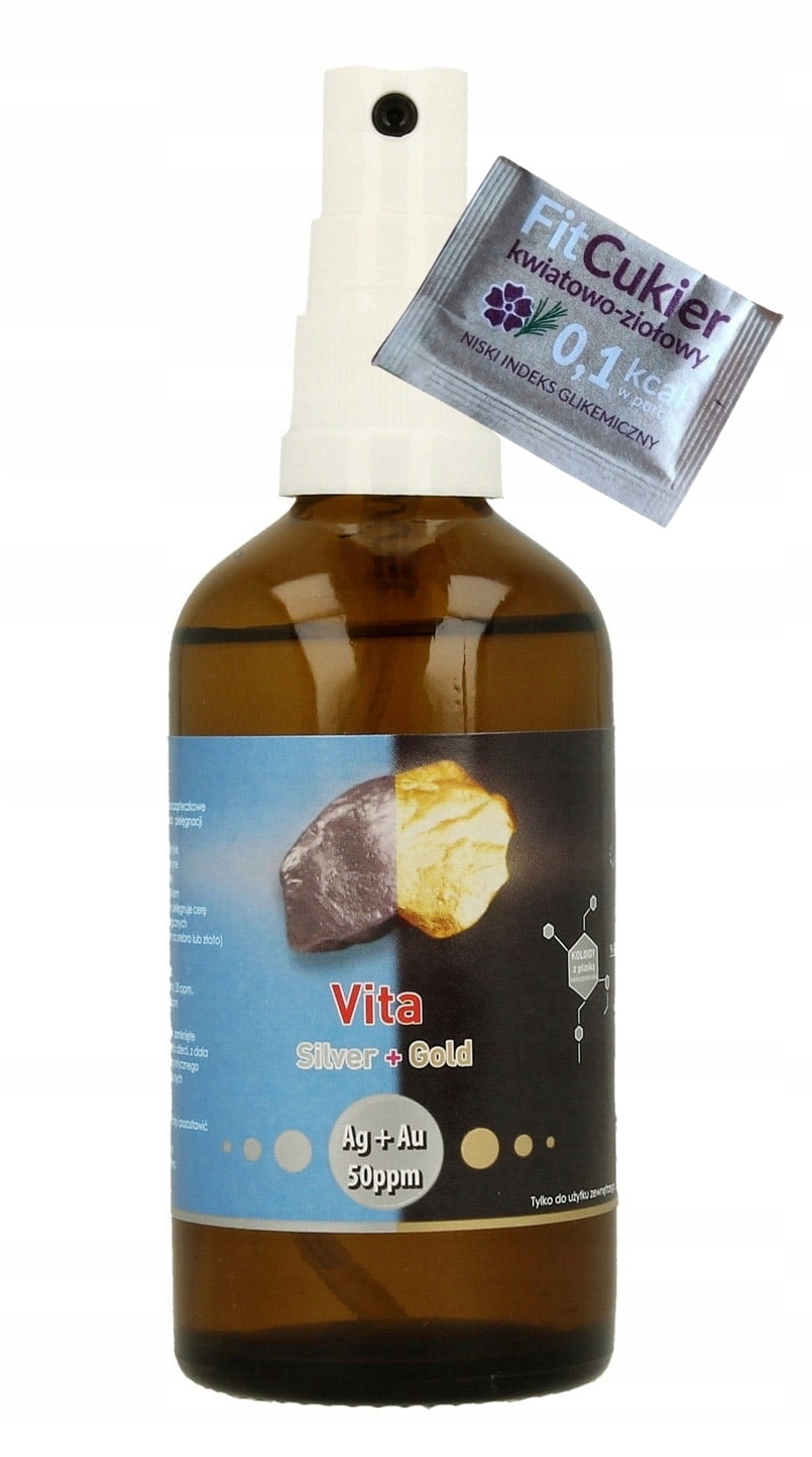 

Nano Srebro Złoto Koloidalne Strong 50 ppm Spray