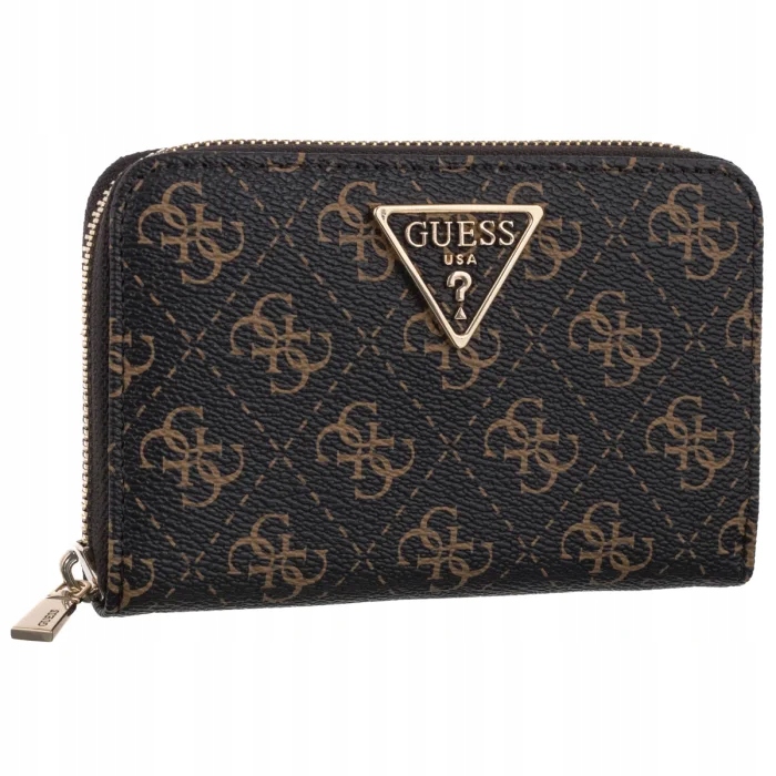 Dámská peněženka Guess Laurel II Slg Med SWQL74 59140 Brown Logo Hnědá