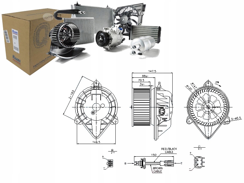 Nissens Ventilátor Ventilátoru 7701048387 9109815 440