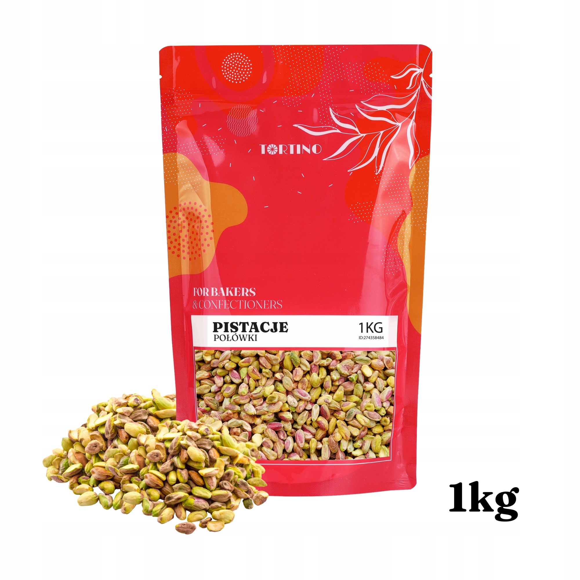 Levně Pistácie loupané surové půlky 1 kg Tortino