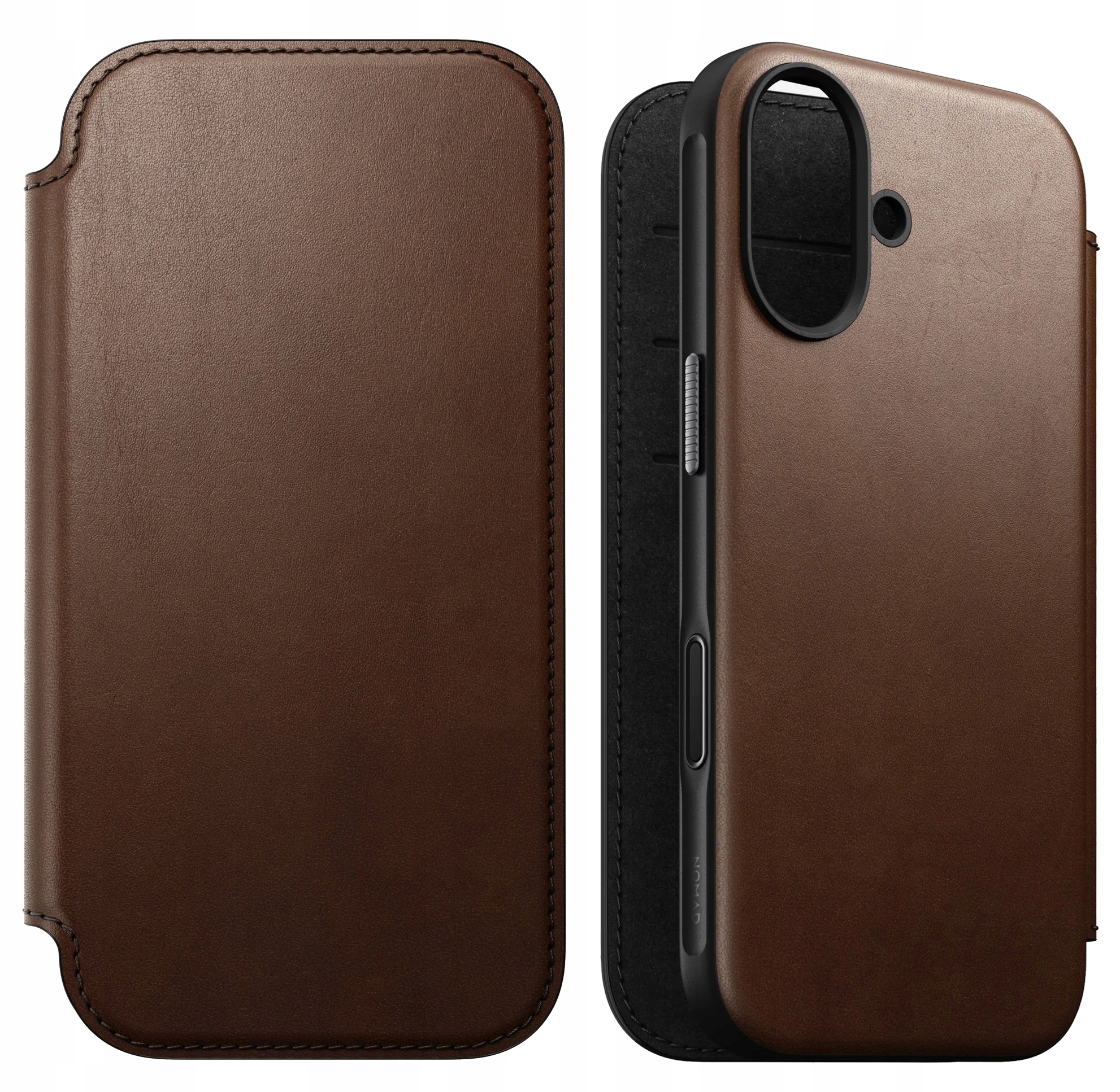 Nomad Modern Leather Folio MagSafe, kožené puzdro, puzdro, kniha pre iPhone 17