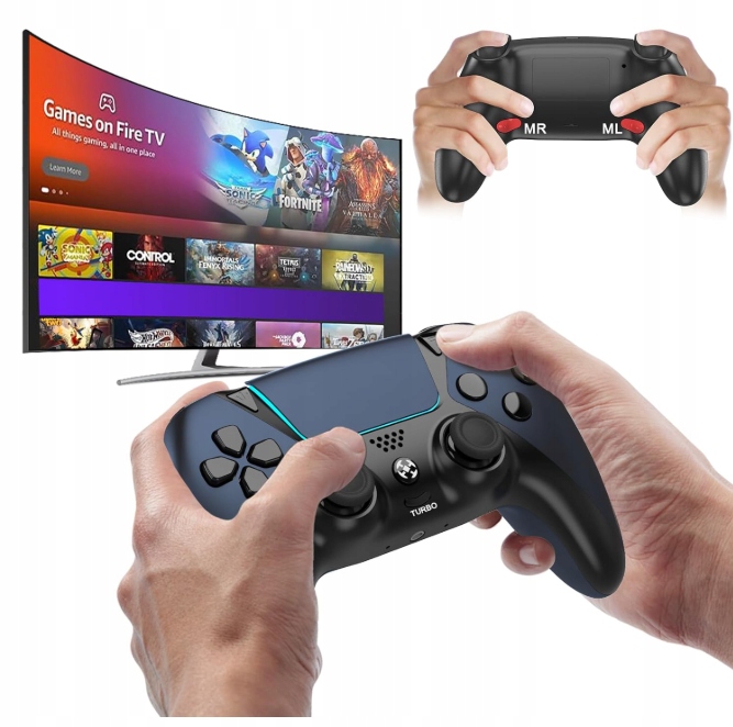 Ulepszony kontroler Enstixsm Luna z tylnymi łopatkami, Turbo