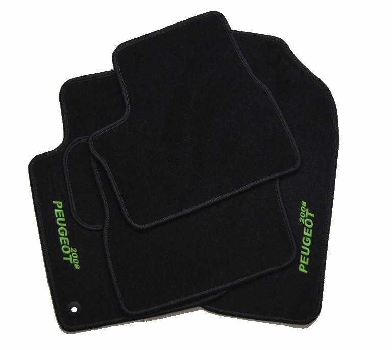 Dywaniki welurowe samochodowe pod model auta Classic CZARNE + HAFT PRZÓD Liczba elementów 4