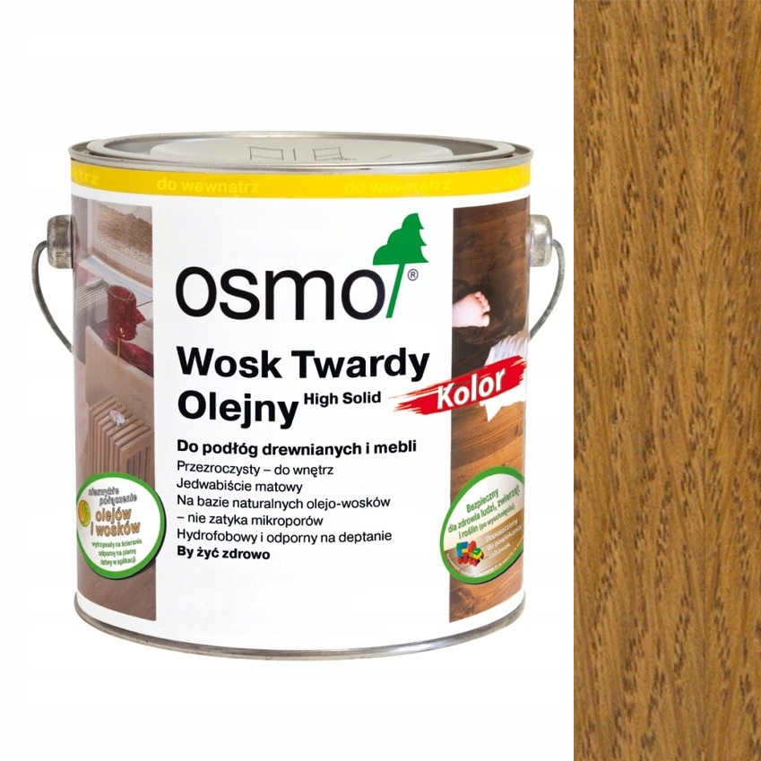 Wosk Twardy olejny Osmo 3072 Kolor Bursztyn 0,75 l