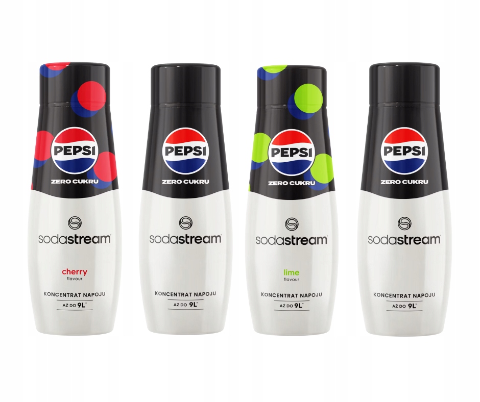 Levně Sirupový koncentrát SodaStream Pepsi Max Cherry zero Lime sada 4x440 ml