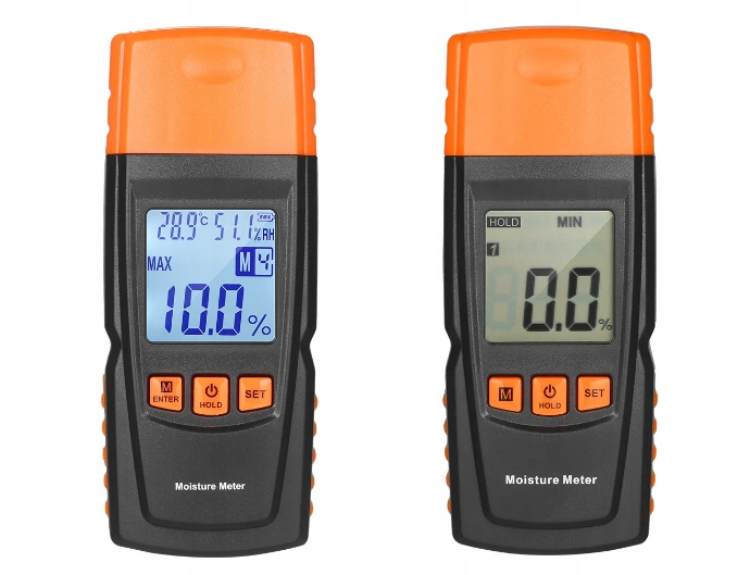 WILGOTNOŚCIOMIERZ MIERNIK WILGOTNOŚCI DO DREWNA 4 GRUPY POMIARU 9V BENETECH Waga produktu z opakowaniem jednostkowym 0.2 kg