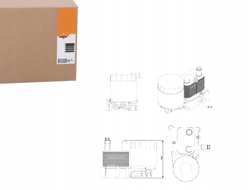 CHŁODNICA OLEJU FORD FOCUS 1,8D 98-04 CONECT 02- M