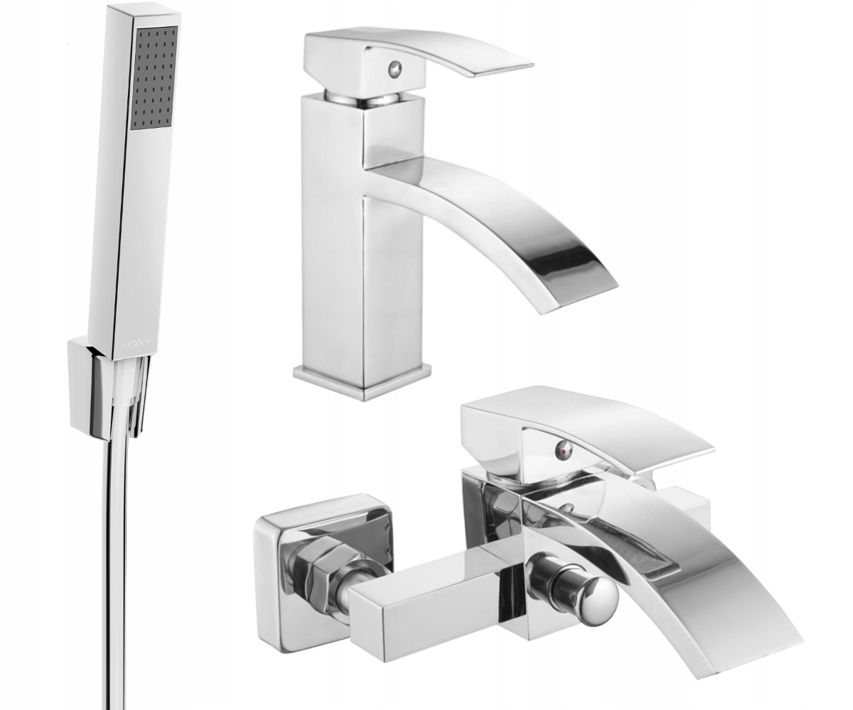 Mexen Libra R77 Zestaw Wannowy Bateria Chrom