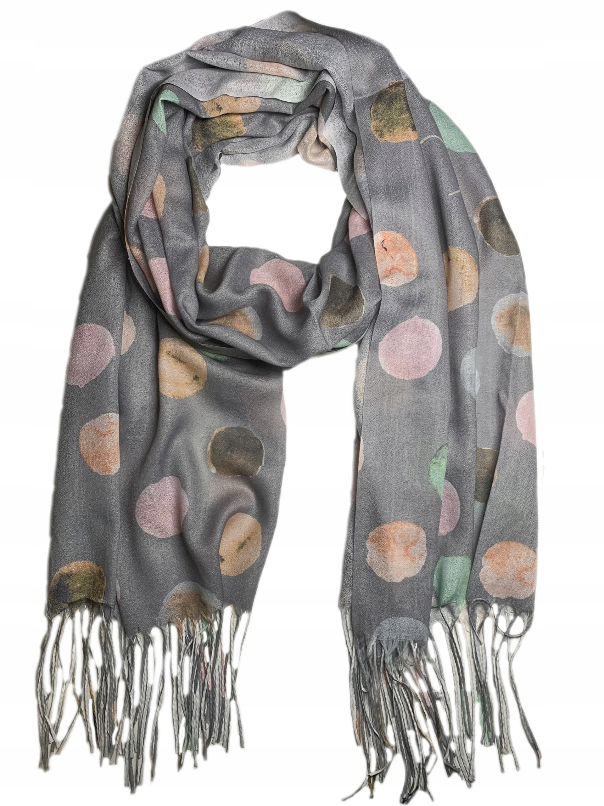 

Szalik Szal Cienki Apaszka Chusta Elegancki Grochy