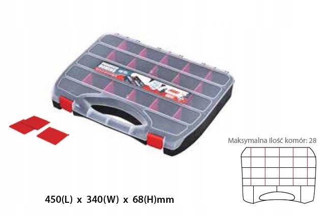 

Pojemnik Skrzynka Organizer Domino 45