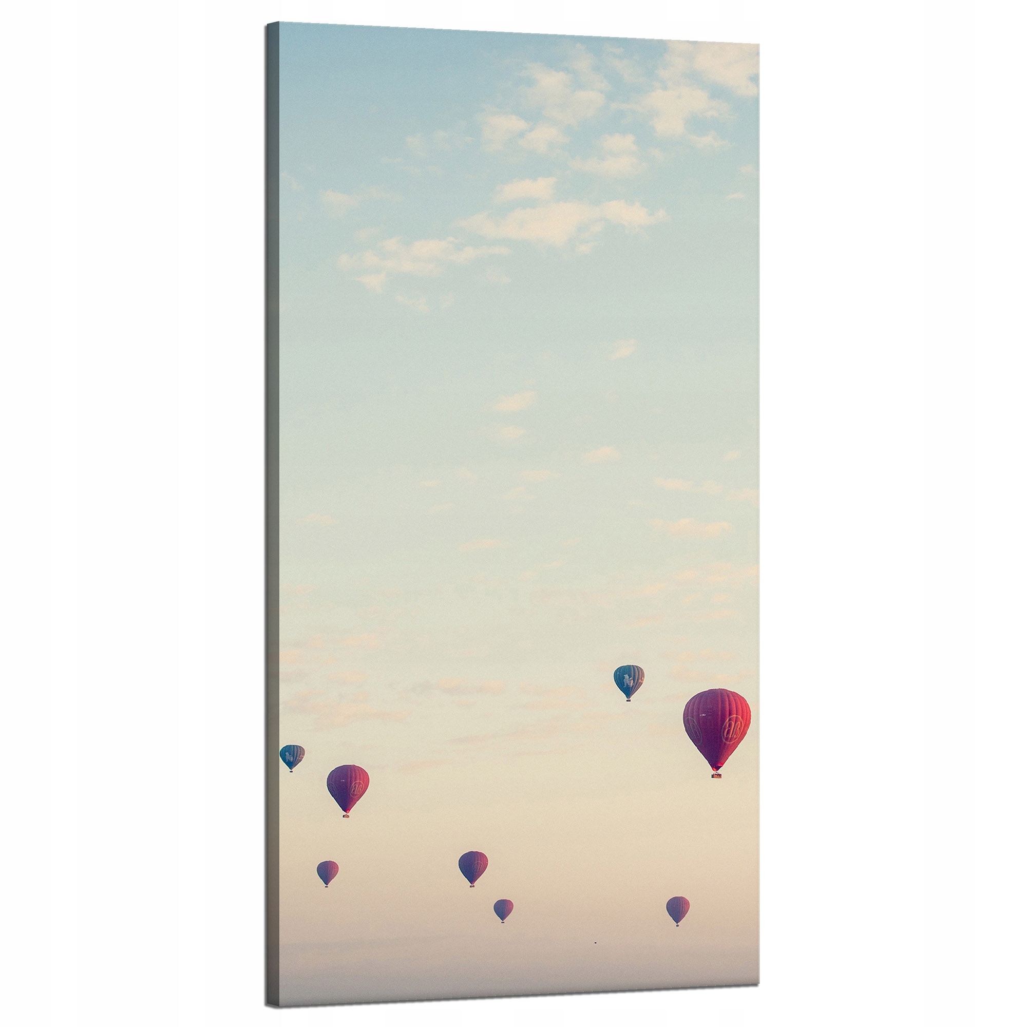 Obraz na plátně Pro Mládež Balóny Nebe Příroda Západ Slunce 60x120