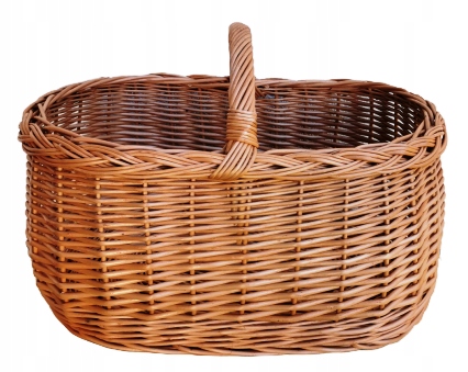 

Mocny Kosz koszyk na zakupy wiklinowy,GRZYBY 50 cm