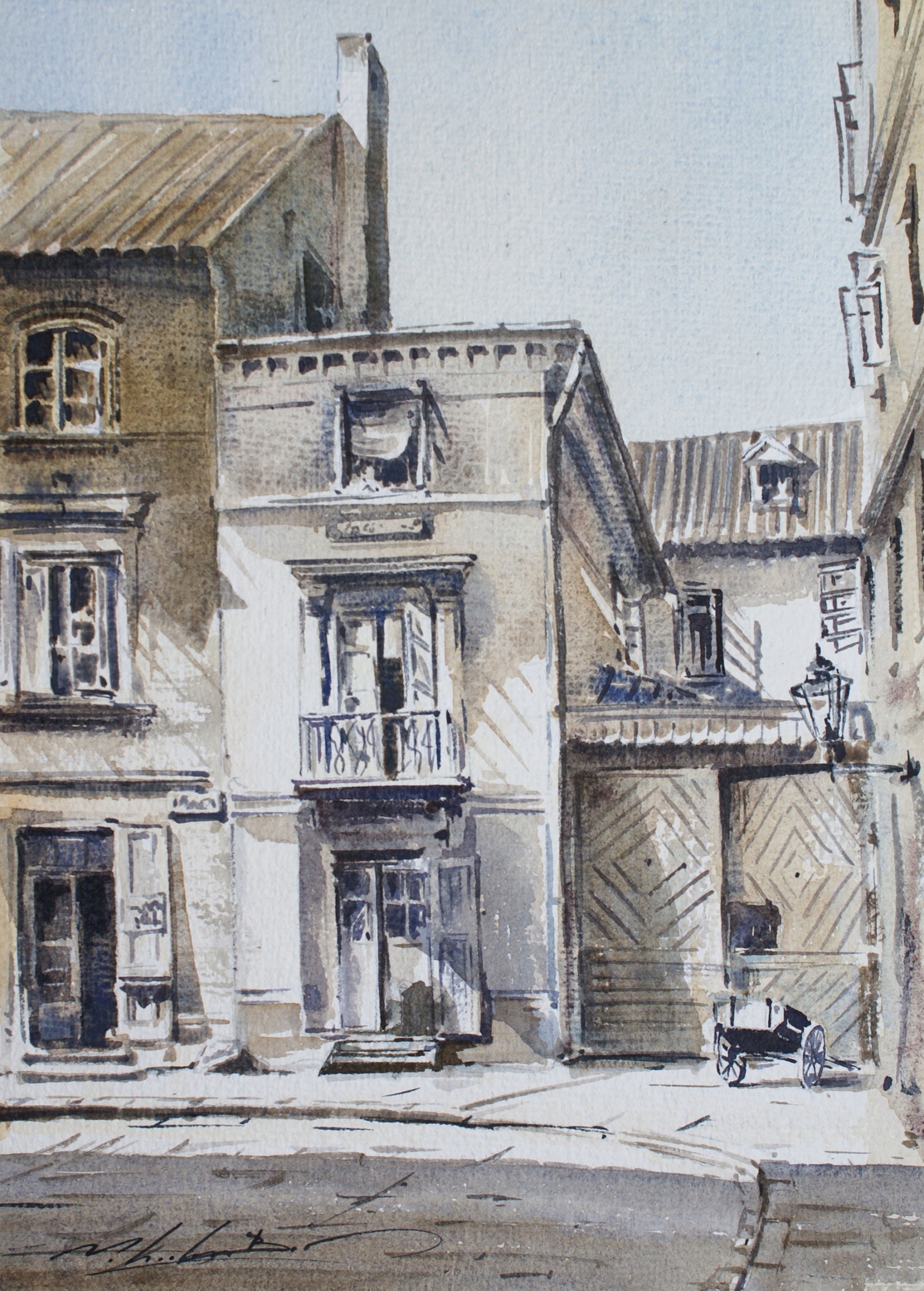 WARSZAWSKI ZAUŁEK (100% AKWARELI)