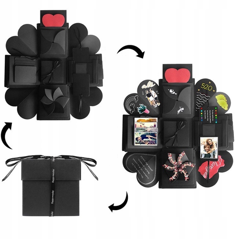 Rozkládací Krabička Překvapení Diy Album