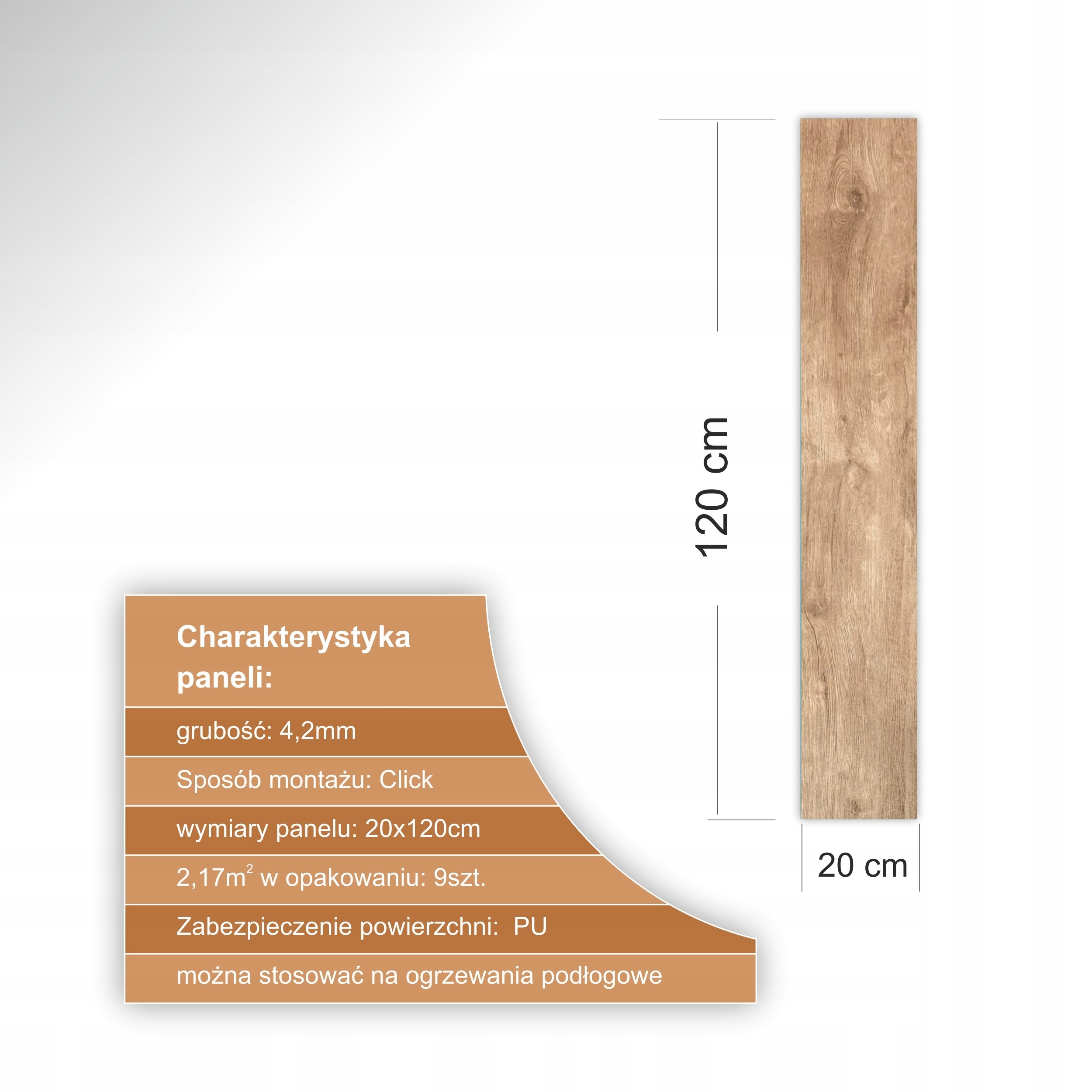 Vinylové panely dubové světlé