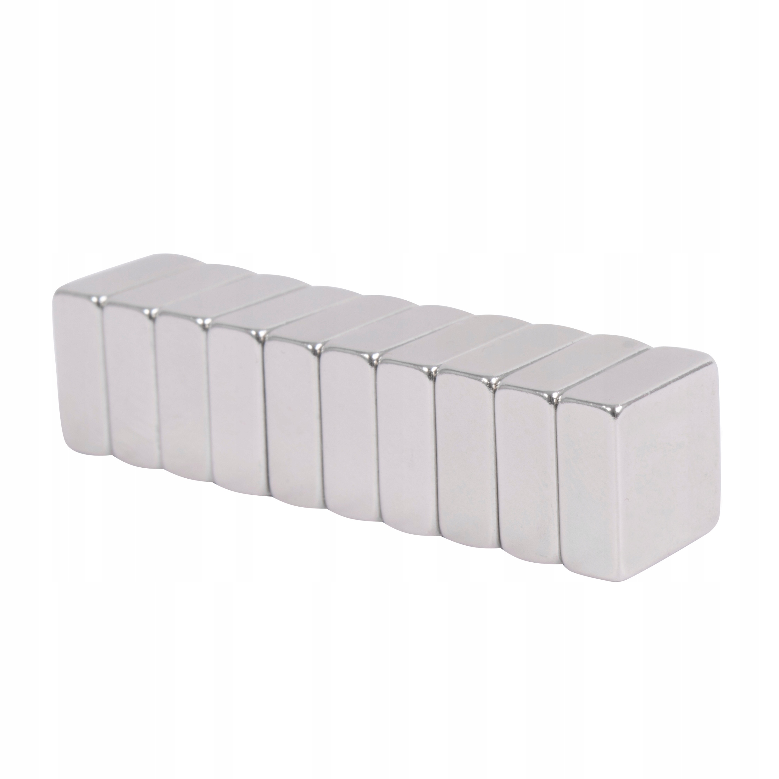 

Magnes Neodymowy 10x10x4 mm Płytkowy Mocny 10 Szt