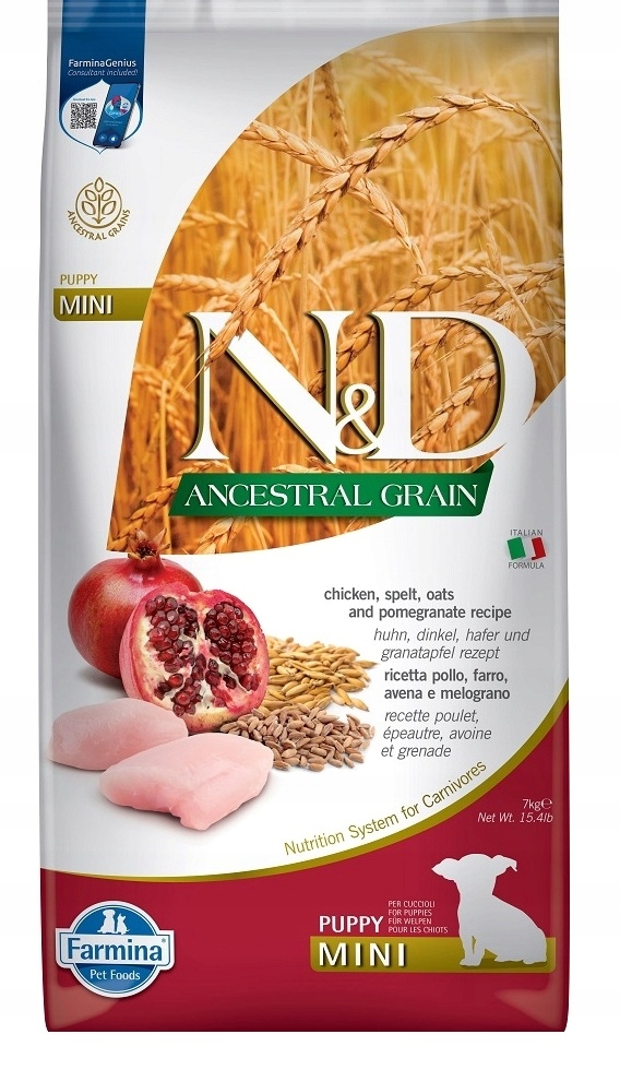 Farmina Nd Nízkozrnné Štěňatko Mini Kuře 7 Kg