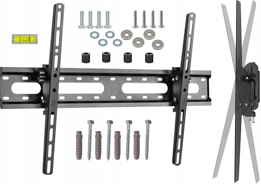 MOCNY UCHWYT ŚCIENNY TELEWIZORA WIESZAK TV LCD SLIM 32-55' CALI VESA 85