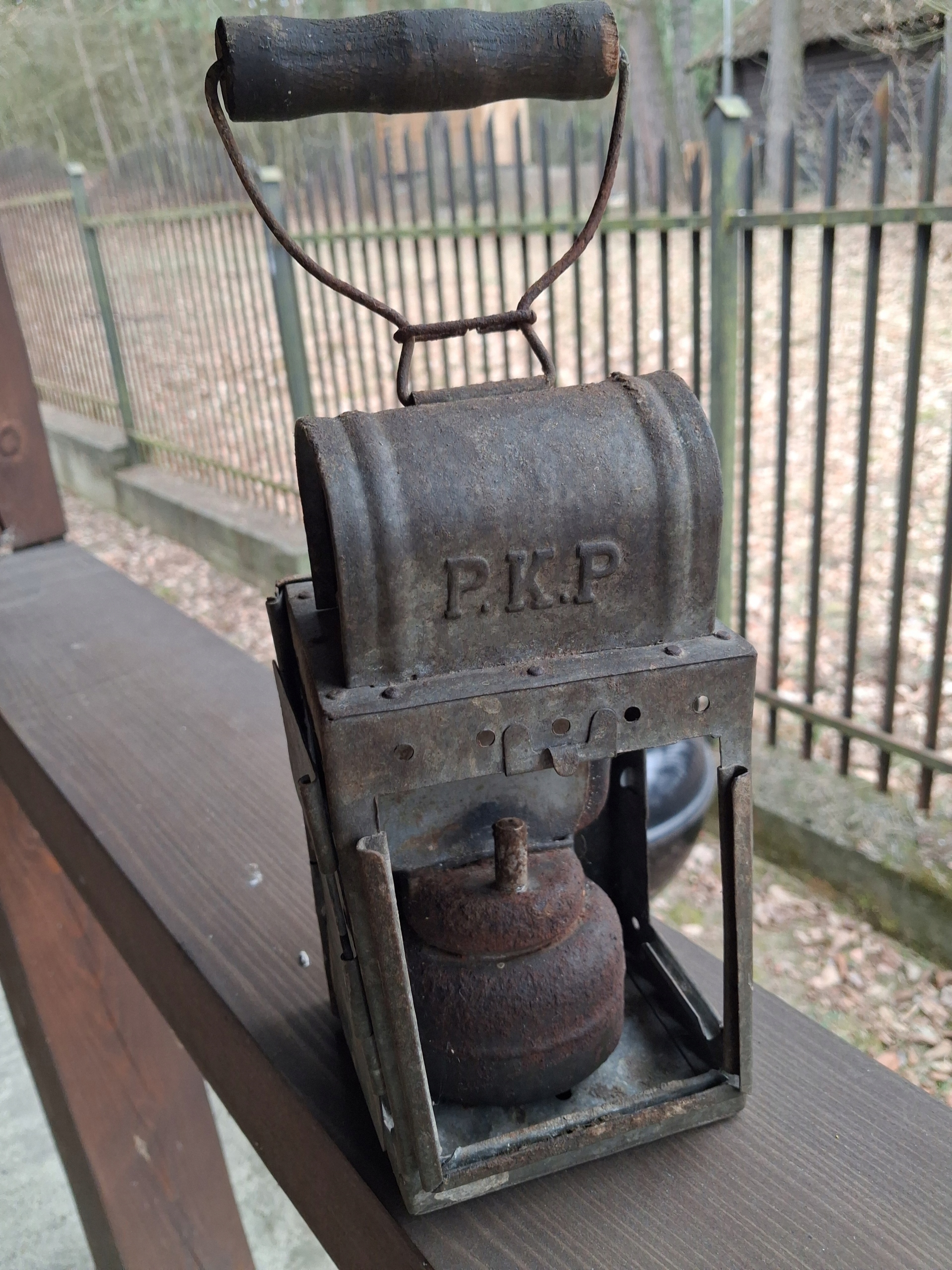 Lampa PKP kolejowa PRL