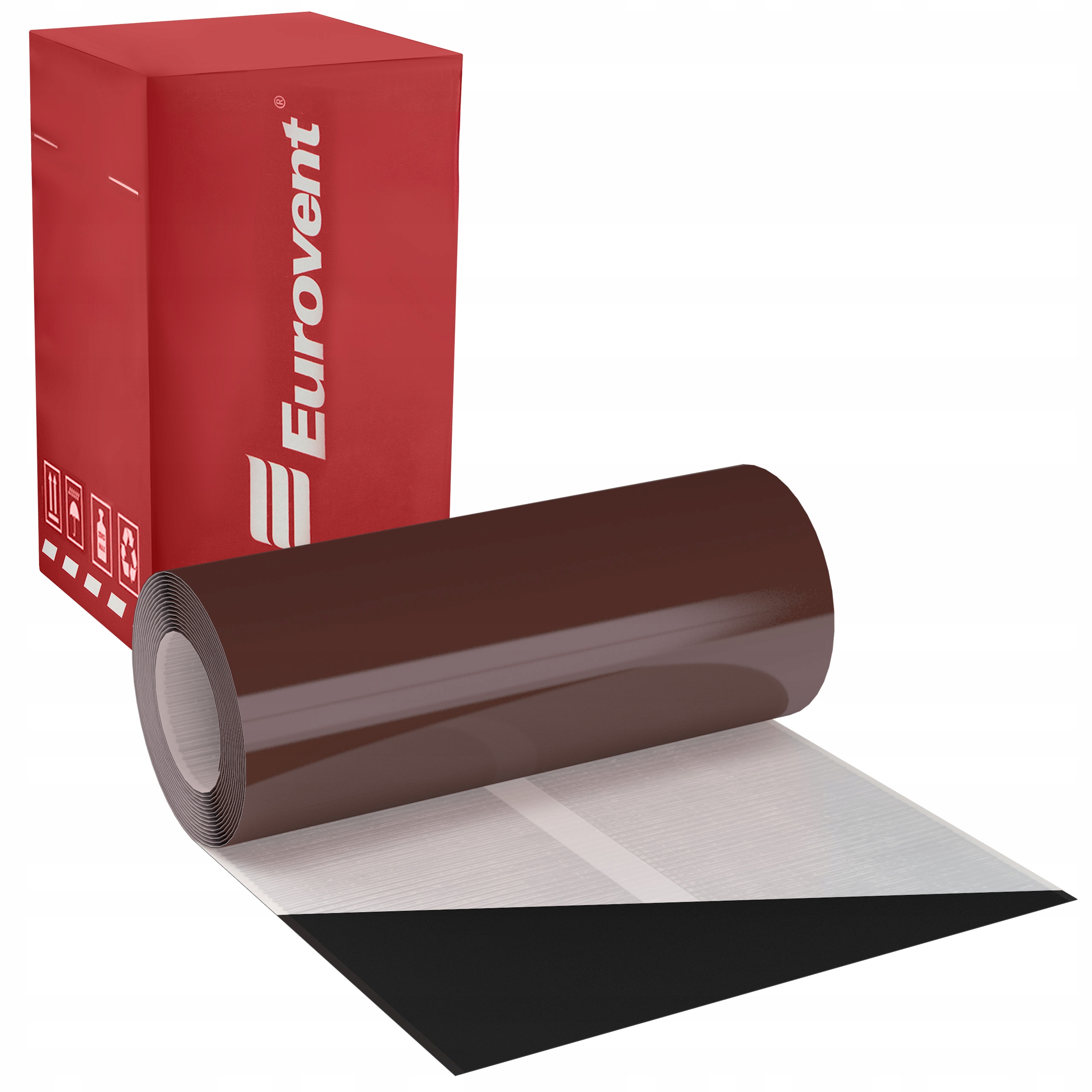 Olovená komínová páska 5 m Ral 8017 Eurovent Flat Bronz