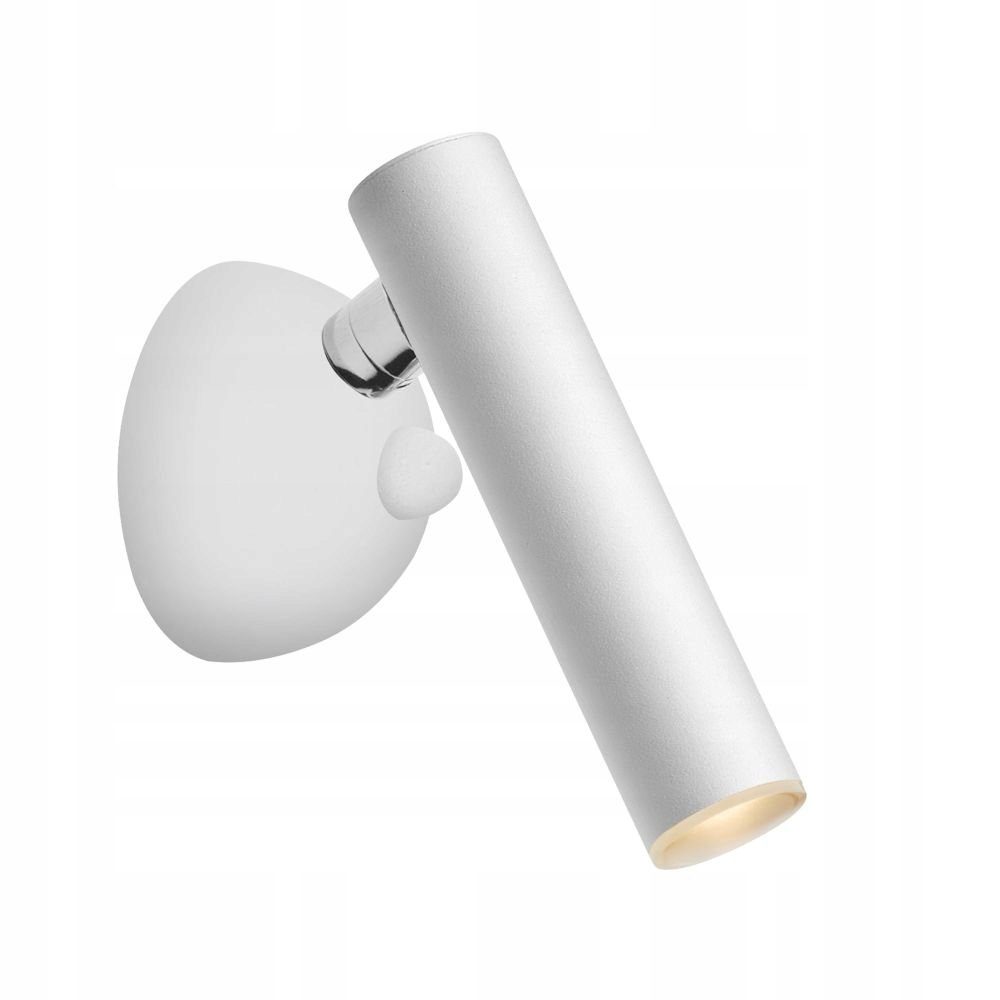 Biele nastaviteľné nástenné svietidlo Led trubica Loya nad posteľ do spálne