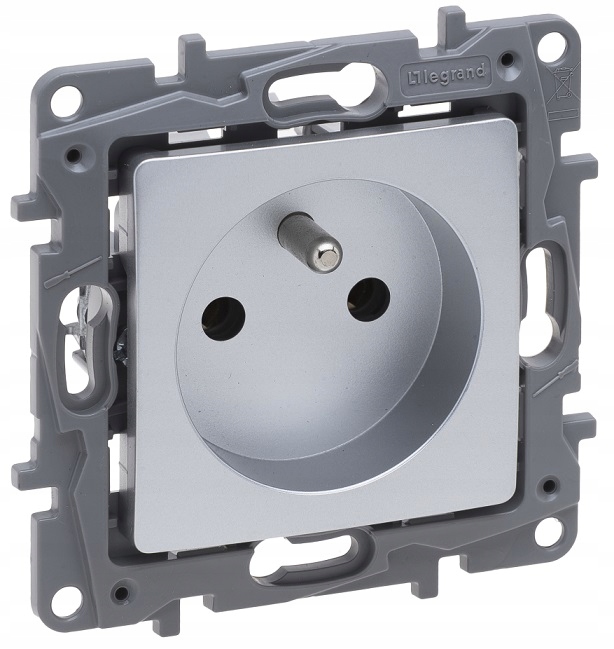 

Niloe Selection Gniazdo 2P+Z Aluminium 762140