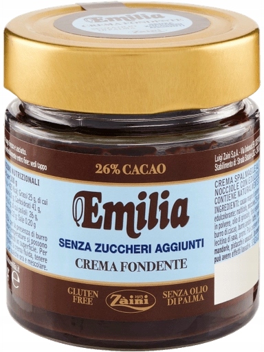 2x Čokoládovo-oříškový krém bez cukru 200 g Emilia