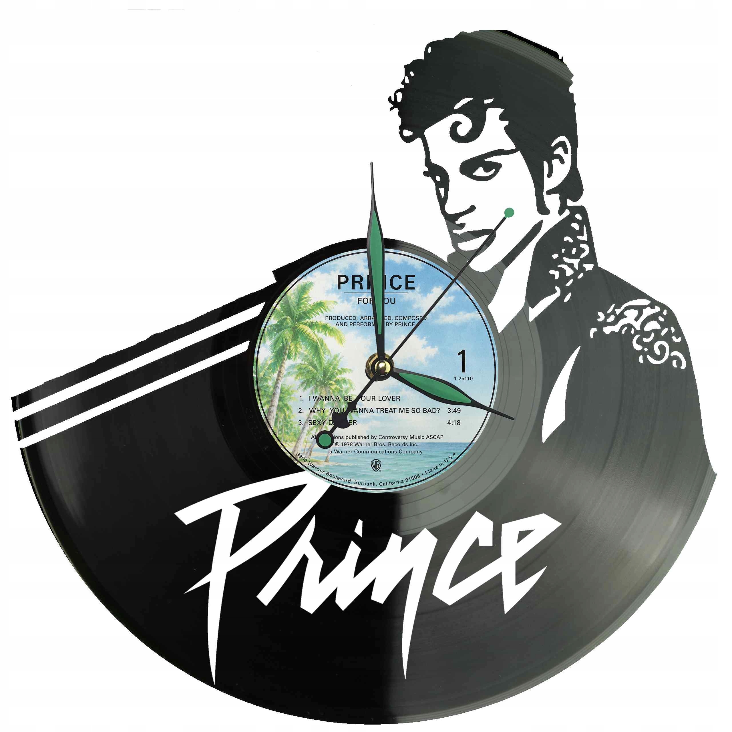 Prince Dárek Originální dekorace do domu Hodiny z vinylové desky