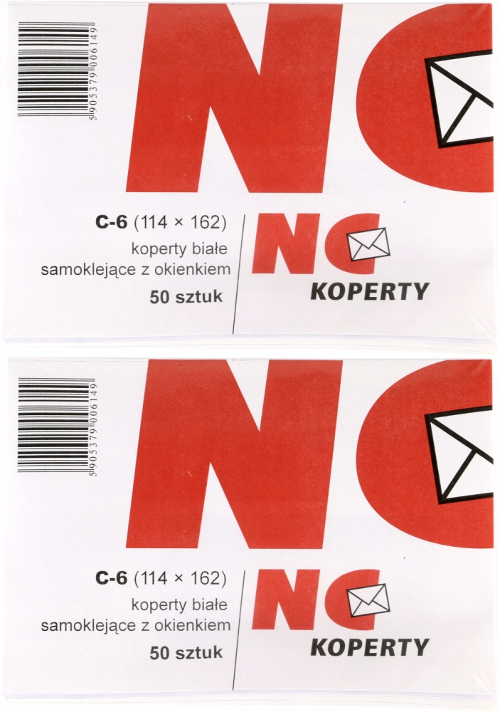 

Koperta standardowa Nc C6 samoklejąca Sk 100szt