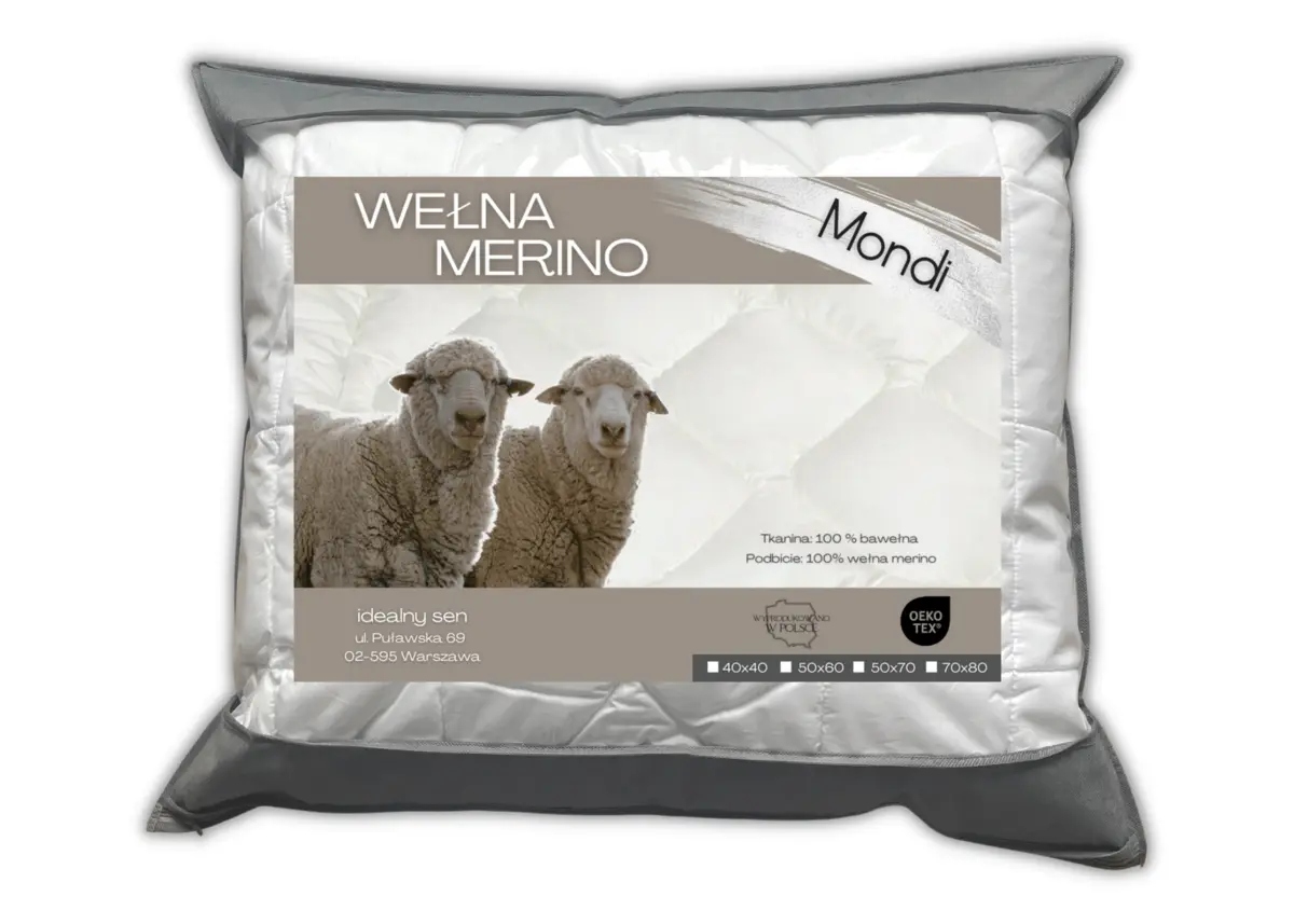 Ideálny Spánok Vankúš Merino vlna z merino 70x80 Mondi
