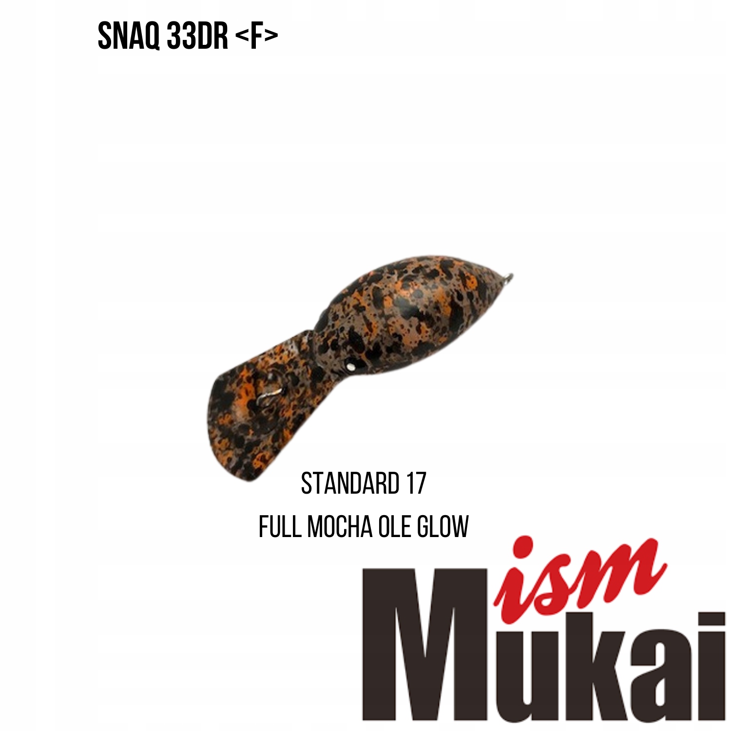 Wobler Mukai SnaQ 33DR F #17 Full Mocha Ole Glow (33mm; 3,6g)