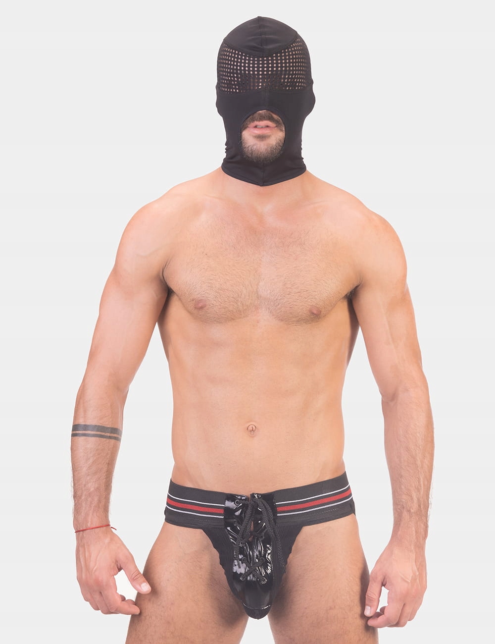 BARCODE BERLIN MASKA Mesh Eye Hood Troy - FETISH Marka Barcode Berlin