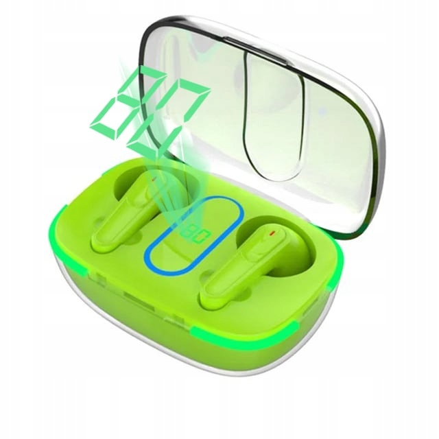 Bezdrátová Sluchátka Tws Bth Wireless Bt Power Bank Green