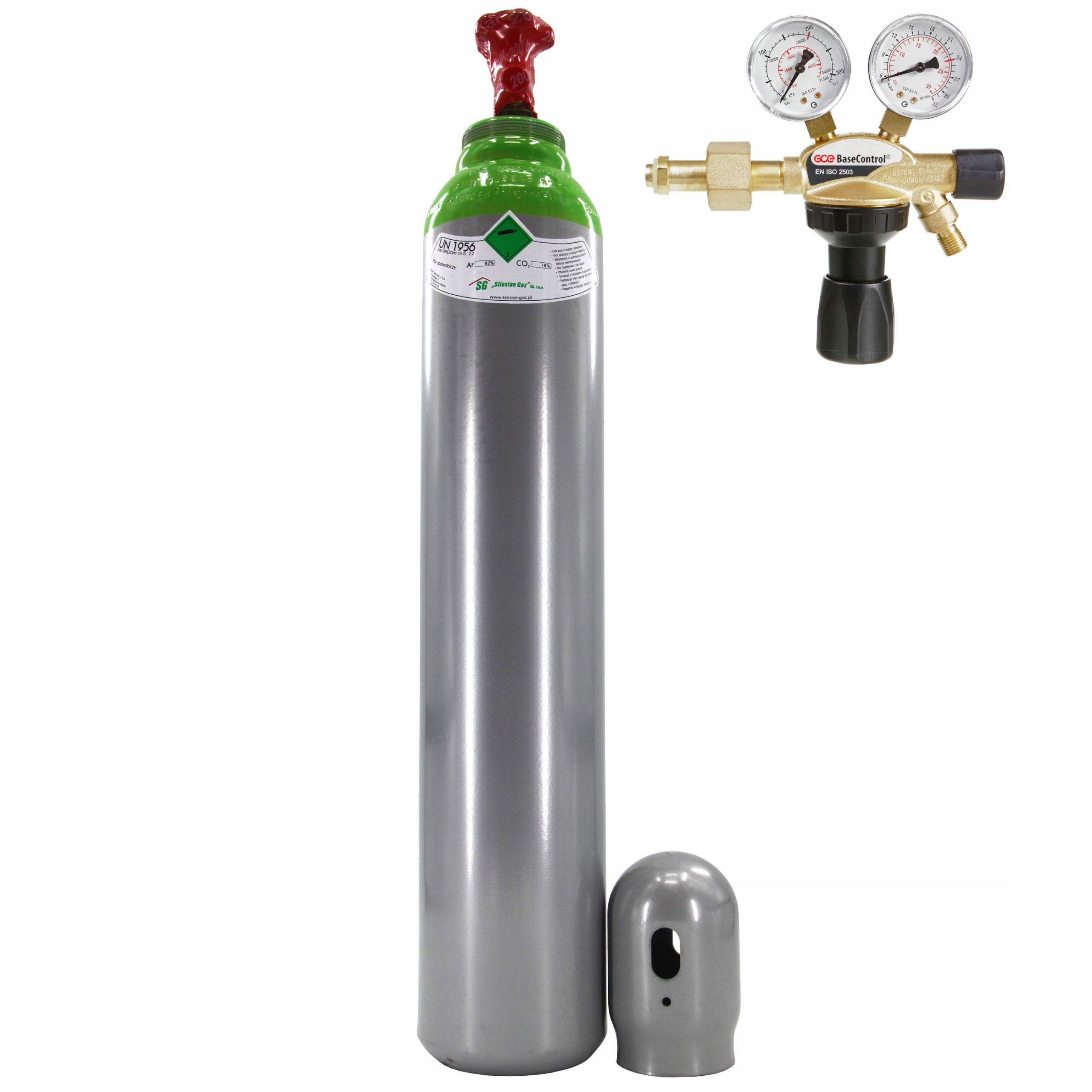 Set Lahev MIX 8L AR/CO2 200 Směs Reduktor Gce Basecontrol Ar/CO2